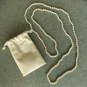 Nordstrom pearl necklace (27in)